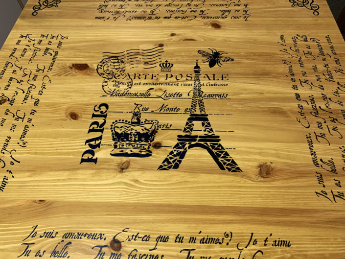 Decorated Dining table